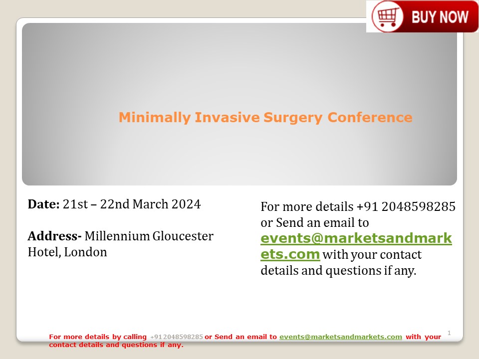Minimally Invasive Surgery Conference | Millennium Gloucester Hotel, London