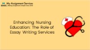 Enhancing Nursing Education: The Role of Essay Writing Services