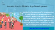 Unlock New Opportunities with Mobile App Development Solutions