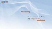 API testing training in hyderabad