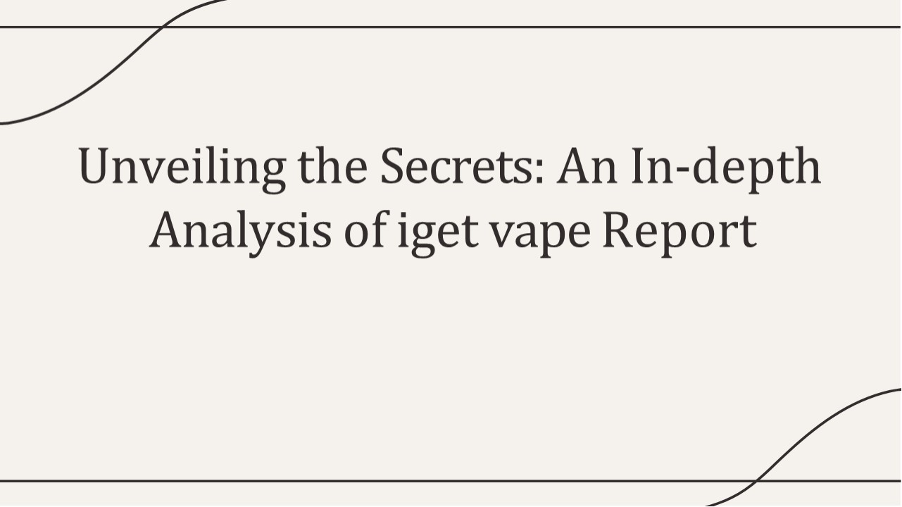 Examine This Report on iget vape