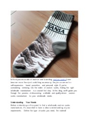How to Find a Wholesale Custom Socks Manufacturer