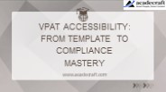 VPAT Accessibility From Template to Compliance Mastery