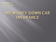 no down car insurance