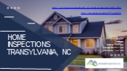 Home Inspections Transylvania, NC