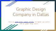 Find the best graphic design company in Dallas