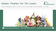 Custom Plushies for Pet Lovers