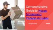 House Movers and Packers In Dubai
