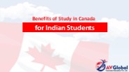 Benefits of Study in Canada for Indian Students