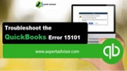 How to Resolve QuickBooks Error Code 15101?