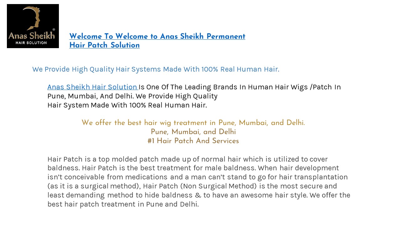 Permanent Hair Patch in Pune