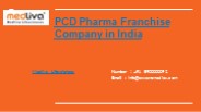PCD Pharma Franchise Company In India