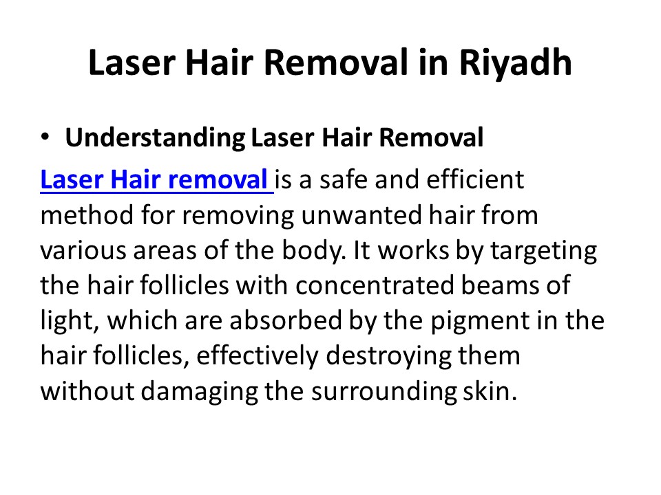 Laser Hair Removal in Riyadh