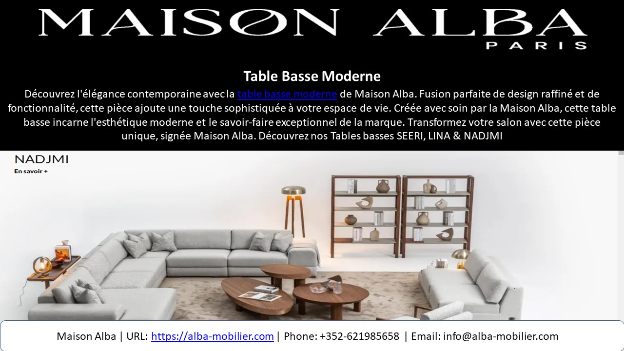 Table Basse Moderne