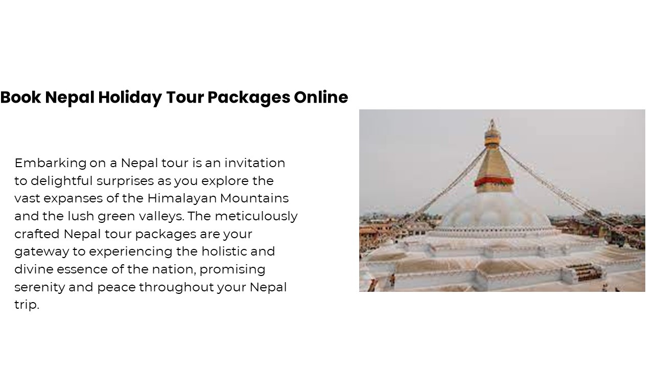 Book Nepal Holiday Tour Packages Online