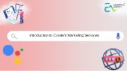Introduction to Content Marketing Services