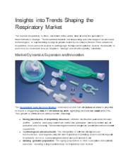 Navigating Innovations in the Respiratory Market