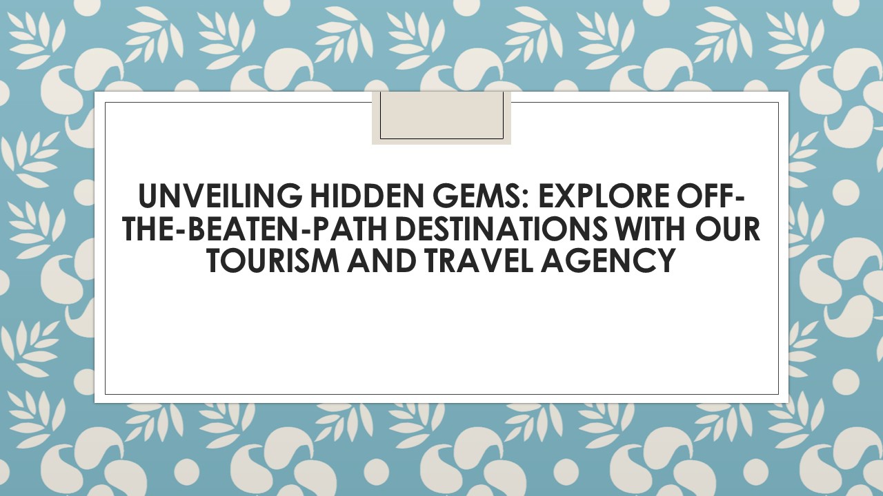 tourism and travel agency