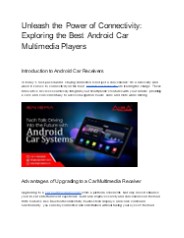 Best Android Car Multimedia Players