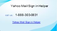 Yahoo Mail Sign in Helper