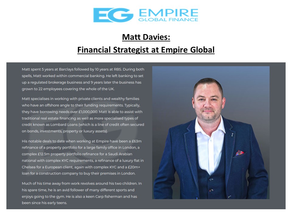 Matt Davies: Financial Strategist at Empire Global