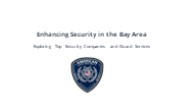 Security guard services bay area