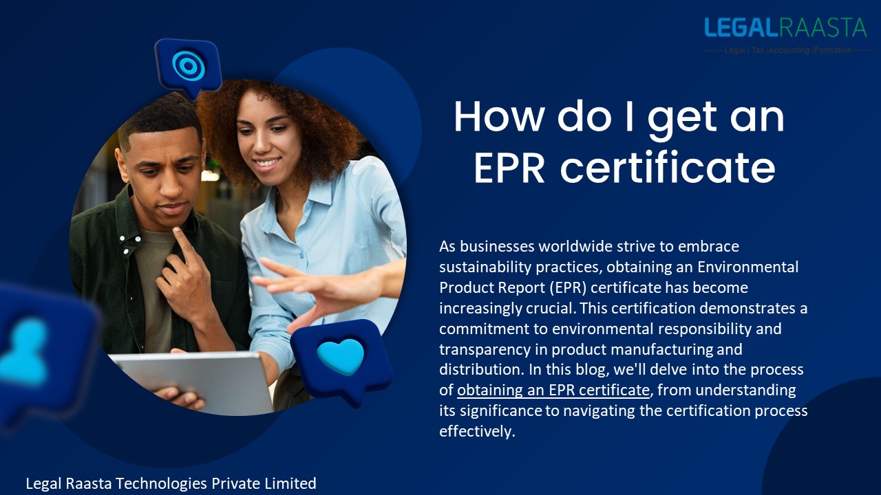 How do I get an EPR certificate