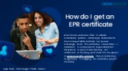 How do I get an EPR certificate