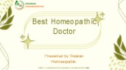 Best Homeopathic Doctor: Swaran Homoeopathic