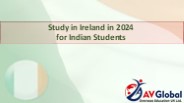 Study in Ireland in 2024 for Indian Students