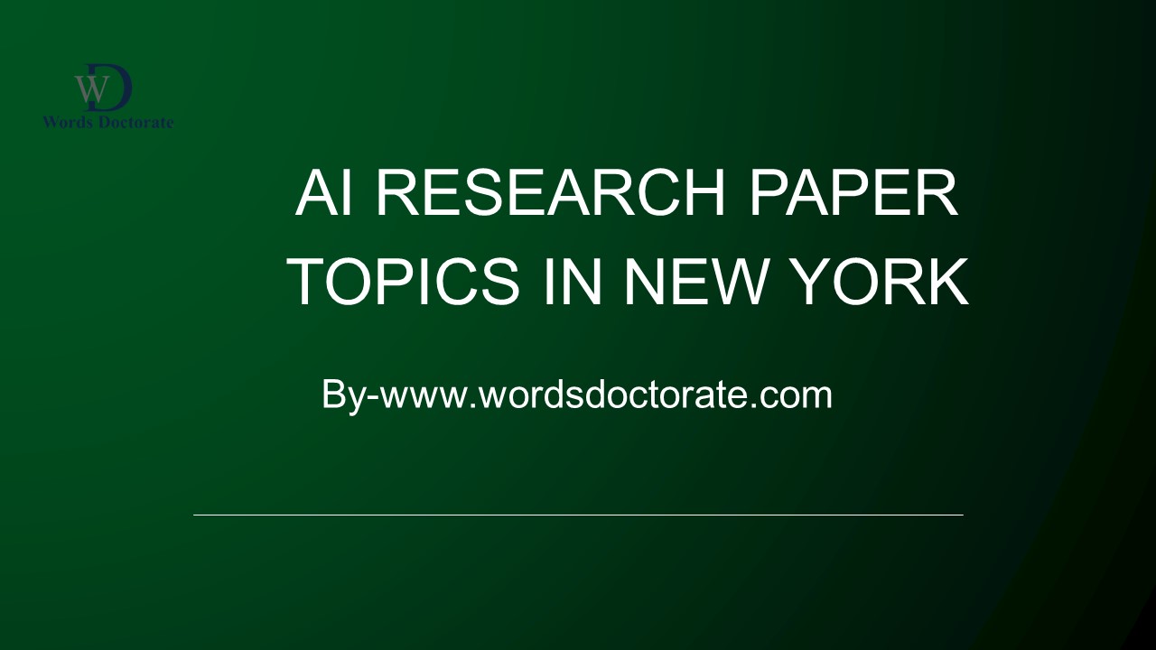 Ai Research Paper Topics In New York