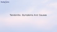 Tendonitis Symptoms And Causes