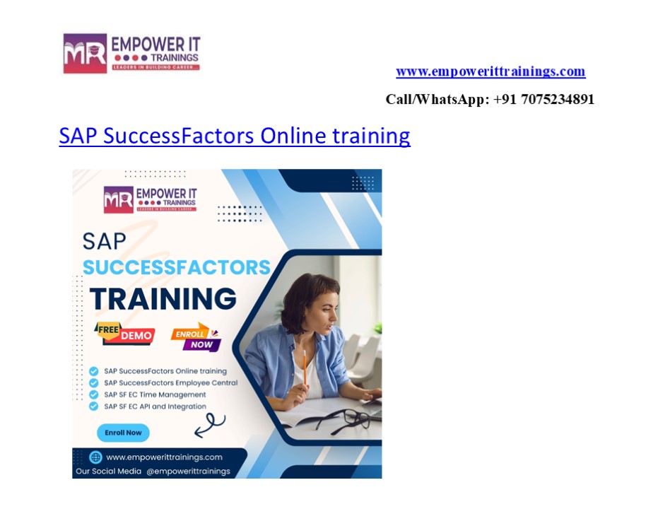 SAP SuccessFactors Online training