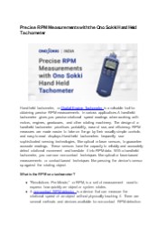 Hand Held Tachometer | Non Contact RPM Detector (1)