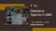 Best Detective Agency