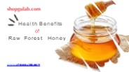 Health Benefits of Raw Forest Honey