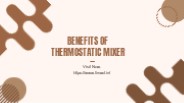 Benefits of Thermostatic Mixer-Fimacf