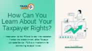 How Can You Learn About Your Taxpayer Rights?