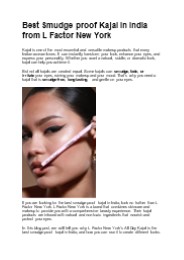 The Ultimate Guide to Smudge-Proof Kajals in India