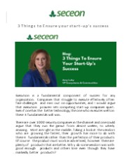 3 Things to Ensure your start-up’s success