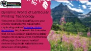 Discovering the miracles of lenticular printing technology