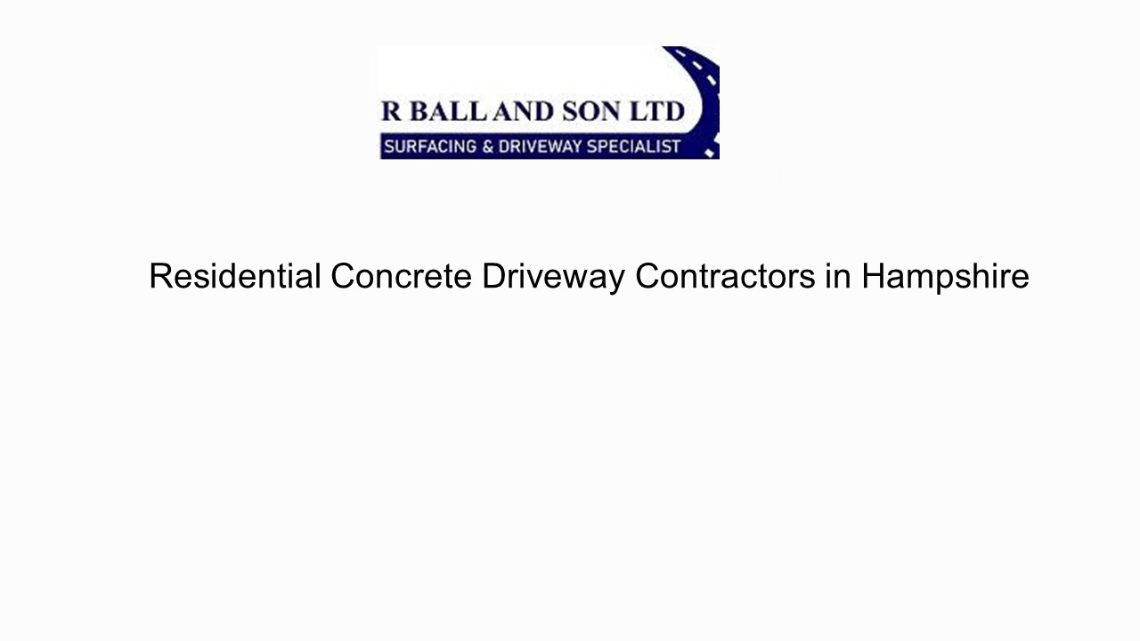 Residential Concrete Driveway Contractors in Hampshire