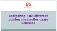 Comparing The Different London Free Boiler Grant Schemes