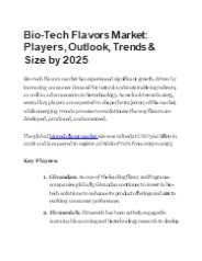 Bio-Tech Flavors Market