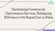 Commercial Office Maintenance Services in Dubai