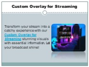 Custom Overlay for Streaming