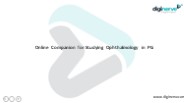 Online Companion for Studying Ophthalmology in PG