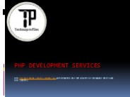 Trusted PHP Development Services in the USA