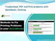 Troubleshoot PDF and Print problems with QuickBooks Desktop