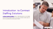 Workforce staffing service - contract staffing software